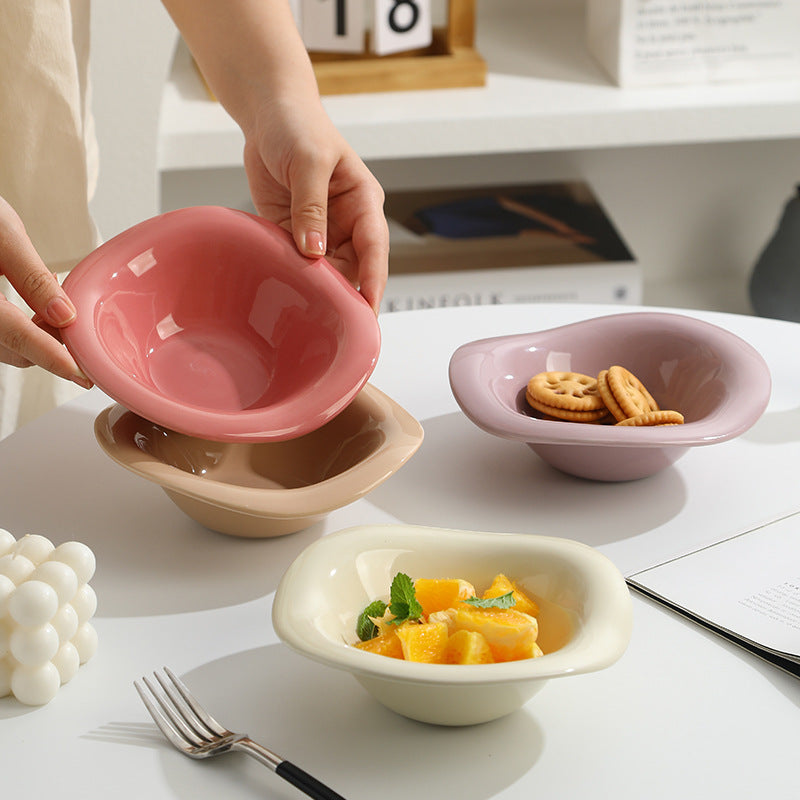 Minimalist Nordic Style 6-Piece Ceramic Bowl Set – Multi-Purpose Salad, Fruit, Breakfast & Dining Bowls