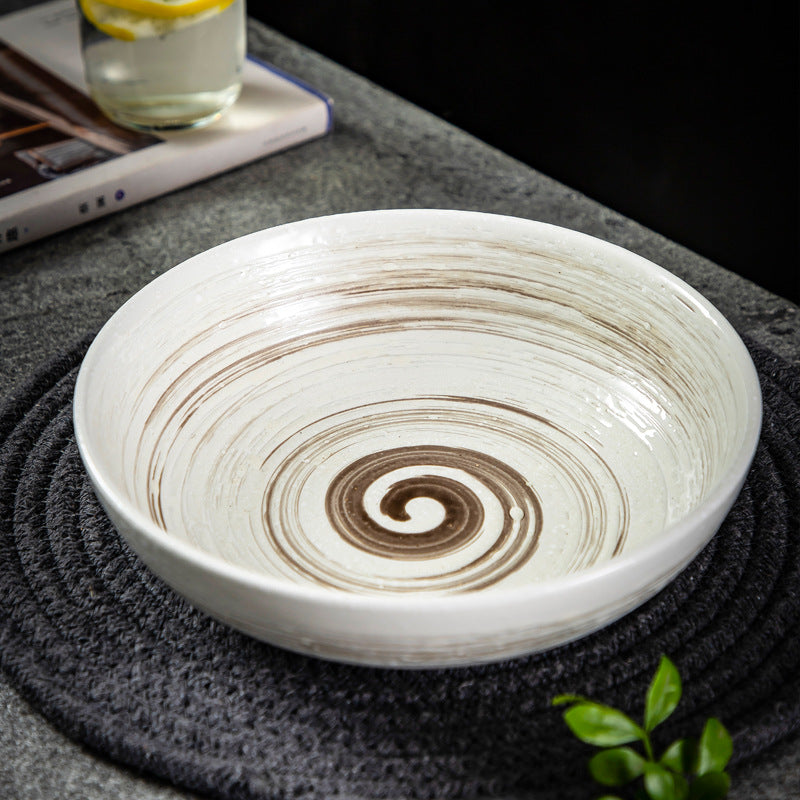 6-Piece Ceramic Bowl Set – Random Patterns & Colors, Creative Dinnerware for Rice, Soup, Salad, Pasta, Desserts