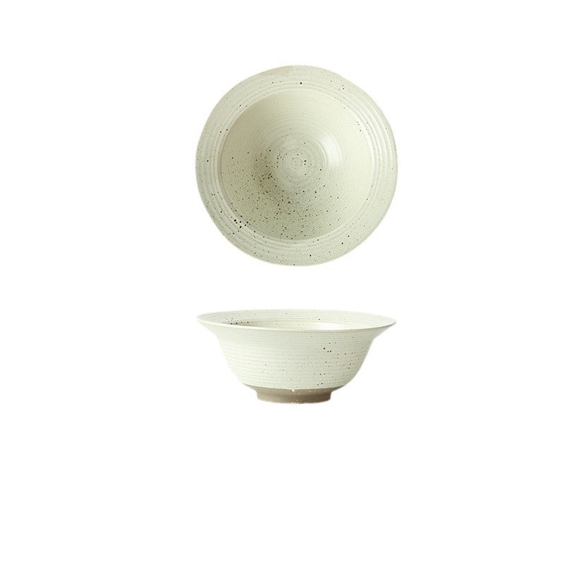 7-Inch Ceramic Bowls Set of 4 – Textured Glazed Dinner Bowls, Multi-Purpose Serving Bowls for Rice, Noodles, Salad & Soup