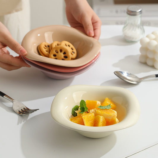 Minimalist Nordic Style 6-Piece Ceramic Bowl Set – Multi-Purpose Salad, Fruit, Breakfast & Dining Bowls