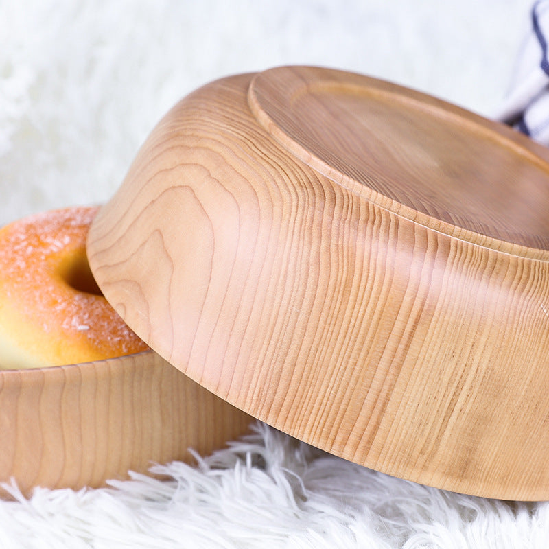 Set of 4 Hemlock Wood Bowls – Natural and rustic, creating a warm dining experience