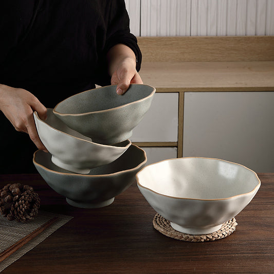 4-Piece Plate Set – 8 Inch & 9 Inch Combination, Two Sizes with Random Colors, Durable Dinnerware for Home and Parties