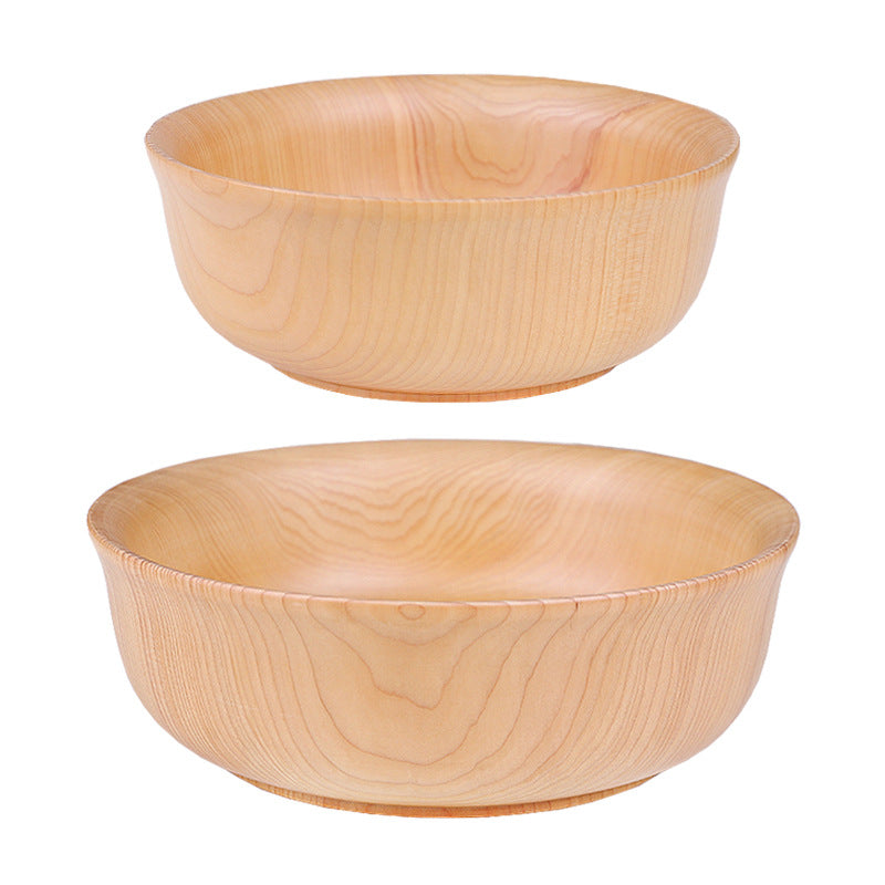 Set of 4 Hemlock Wood Bowls – Natural and rustic, creating a warm dining experience