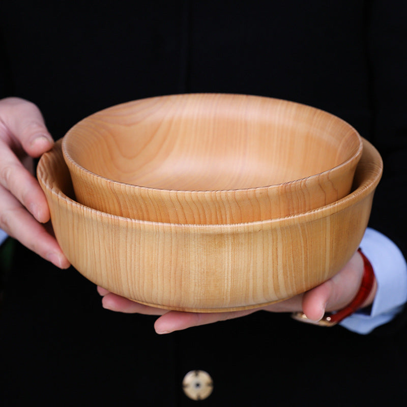 Set of 4 Hemlock Wood Bowls – Natural and rustic, creating a warm dining experience