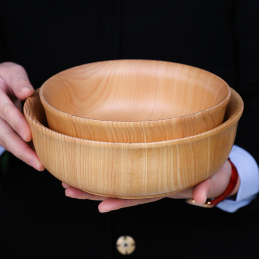 Set of 4 Hemlock Wood Bowls – Natural and rustic, creating a warm dining experience